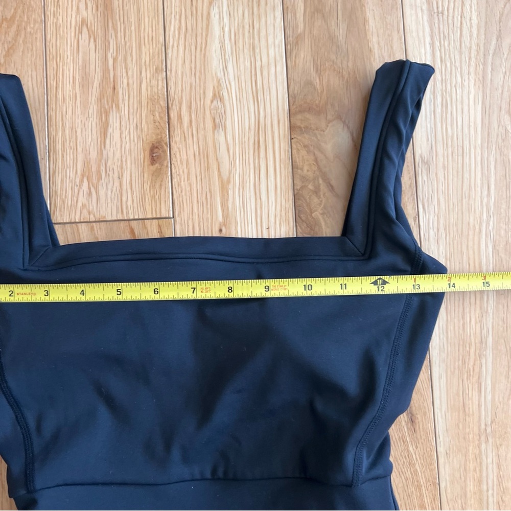 Yllw The Label Black Square Neck Jumpsuit Bodysuit Size Small - Picture 3 of 8